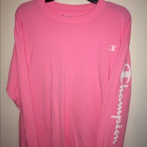 Pink Champion Long Sleeve Tee